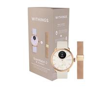 Withings Pack ScanWatch 2 38 mm Bluetooth Sable et Or rose + Bracelet en maille milanaise 18 mm Or rose