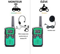 Pack Moto-Ecole Midland XT30 (Moniteur Voiture)