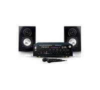 Pack My Karaoké DJ 150W Enceintes + Ampli + 2 Mics