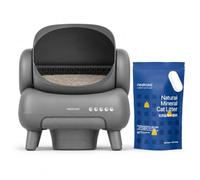 【Pack】 Neakasa M1 Litière Auto-Nettoyante + 8 kg Litière Minérale, Combinaison Recommandée, Agglomération en 2 s, 99,9% Faible Poussière, Contrôle des Odeurs 14 Jours, Contrôle par App