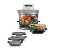 Pack Ninja CRISPi PRO Air Fryer 7-en-1 Gris perle avec 1 récipient de 5.7L + 3 récipients 2.3L