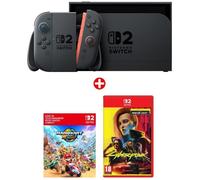 Pack Nintendo : Console Nintendo Switch 2 + Mario Kart World (Code) + Cyberpunk 2077: Ultimate Edition