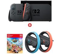 Pack Nintendo : Console Nintendo Switch 2 + Mario Kart World (Code) + Paire de volants pour manettes Joy-Con 2