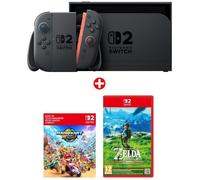 Pack Nintendo : Console Nintendo Switch 2 + Mario Kart World (Code) + The Legend of Zelda: Breath of the Wild