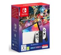Pack Nintendo Switch OLED blanche + Mario Kart 8 Deluxe (préinstallé) (Import Italien)