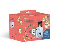 Pack Noël Appareil photo instantané Fujifilm instax mini 12™ 2025 Bleu Ciel + Pack film instax™ mini 10 vues + Guirlande Led Multicolore