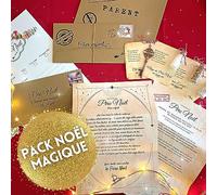 Pack noël magique- Mission super lutin de Noël-Expérience noël-Liste au père noël- Poussière magique-Clé magique-Neige Pôle Nord-Cadeaux de l’avent original- Idée cadeaux originale-Fait en France