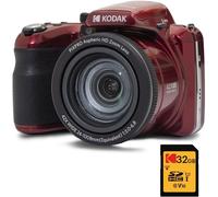 Pack Numérique Bridge Pixpro Astro Zoom Az425 + Carte Sdhc 32Gb - Appareil Photo 20 Mp, Zoom 42X, Grand Angle, Écran Lcd 3"", Vidéo Full Hd 1080P, Batterie Li-Ion - Rouge