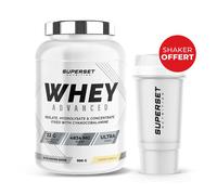Pack Nutrition Sportive | Superset Nutrition | Whey Proteine Advanced (900g) Vanille Crémeuse - Shaker Offert | 5145