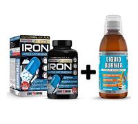 PACK Objectif Minceur BRULE GRAISSE IRON ULTRA FAT BURNER E.A.A + LIQUID BURNER Pina Colada 3 en 1 - Minceur Femme et Homme - Eric Favre
