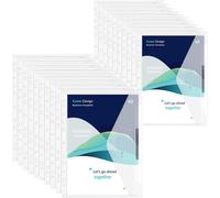 Pack Of 10/20 A4 Plastic Document Wallets,A4 Waterproof Document Storage Pouches With 11 Binding Holes,Velcro Fastener,Label Holder.[Q79]