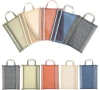 Pack Of 10 Assorted Plastic Zip Mesh Document Sleeves-A4-5 Colours-Document Pouches For Travel,Cosmetics,School,Office,Pens,Banknotes