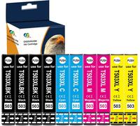 Pack Of 10 Compatible Ink Cartridges For 503 Xl 503 For Expression Home Xp-5200 Xp-5205 Workforce Wf-2960Dwf Wf-2965Dwf Wf-2960 Wf-2965