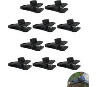 Pack Of 10 Plastic Tarp Clips For Tarpaulin,Camping Tent,Awnings,Shade Sail-Heavy Duty Non-Slip Tarpaulin Fixing Clamps For Outdoor And Indoor