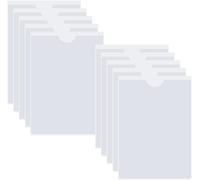 Pack Of 10 Transparent Self-Adhesive Business Card Sleeves With Top Opening For Parking Permits Business Card Driving Licence.[Q107]