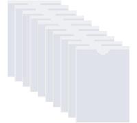 Pack Of 10 Transparent Self-Adhesive Business Card Sleeves With Top Opening For Parking Permits Business Card Driving Licence.[Q105]