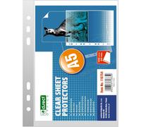 Pack Of 100 A5 Clear Document Wallets 50µm/Micron Thickness 0.05mm Clear Film Packaging A5 Film
