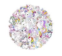 Pack of 100 Unicorn Stickers, Cute Vinyl Decals, Waterproof, Scratch Resistant, Ideal for Decorating Water Bottles, Laptops, Scrapbooks, and Creative Stickers