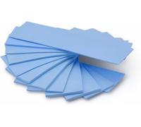 Pack of 12 Assorted Thickness 0.5 1.0 1.5 mm Heat Conductive Silicone Pads with Thermal Conductivity of 6.0 W/MK,Soft Safe Simple to Apply for SSD CPU GPU-Blue.[E653]