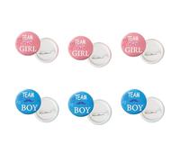 Pack Of 12 Gender Reveal Party Pins Team Boy Girl Badges For Baby Shower Decorations Guest Participation Team Boy Girl Baby Shower Pins