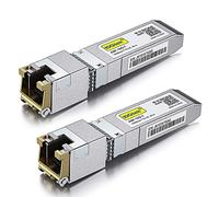 Pack of 2, 10GBase-T SFP+ Transceiver, 10G T, 10G Copper, RJ-45 SFP+ CAT.6a, up to 30 Meters, Compatible with Intel E10GSFPT