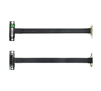 [Pack of 2] 10Gtek PCI-e 3.0 Riser Kabel, X1 to X1, M to F, 90° to 90°, PCIe Extender Jumper for Graphics, Cable Length 20cm, P311MF5520