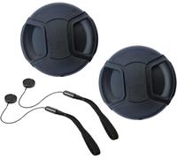 Pack of 2 55 mm Lens Caps for Sony 28-70 mm F3.5-5.6 FE OSS,E 18-135 mm f/3.5-5.6 OSS for Sony A7 IV A7R IV Camera