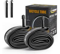 Pack Of 2 Bicycle Inner Tubes 14 Inches Av32 Mm Schrader Valve Compatible Inner Tube 14 X 1.75/1.9/1.95/2.0/2.1/2.125,14 Inch Inner Tube For Children/Mountain Bike/Bmx Bike