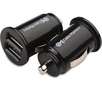 Pack Of 2 Mini Dual Usb Car Charger (Usb Cigarette Lighter Charger) 10w 2a Built-In With Smart Charging Chipset For Iphone Xr Xs,Samsung Galaxy S10,Note 9,Lg G7,Etc.