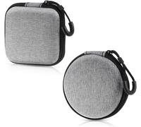 Pack of 2 Mini Storage Case for Headphones / Hard Disk / Storage Pouch / Storage Pouch / Storage Pouch / Travel Electronic EVA (Round + Square)