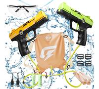 Pack of 2 Powerful Electric Water Guns,Electric Water Guns,Large Capacity 2100 CC,Electric Water Gun up to 32 Feet for Swimming Pool,Beach,Outdoor Activities