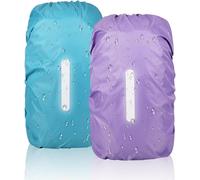 Pack Of 2 Rain Covers With Reflective Strips,45l Waterproof Backpack Cover,Protective Rain Cover For Cycling And Schooling