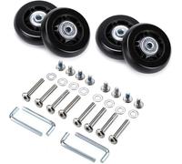 Pack Of 2 Replacement Suitcase Wheels Bearing Repair For Luggage Suitcase 60 X 18 Mm,Black