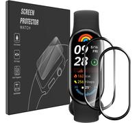 [Pack Of 2 Screen Protectors Compatible With Xiaomi Smart Band 9, 3d Full Coverage Screen Protector Film With 99% High Transparency (Black) - No Tempered Glass