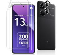 Pack Of 2 Screen Protectors For Xiaomi Note 13 Pro Plus 5g/Note 13 Pro+ 5g, 1 Piece Rear Camera Protector, Transparent Hd Touch, Flexible Tpu Protection