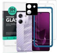 Pack Of 2 Tempered Glass For Poco M7 Pro 5g 6.67 Inches, 9h Hardness Screen Protector, With 1 Piece Camera Protection, 1 Piece Rear Film, Easy To Install