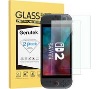[Pack of 2 Tempered Glass for Switch 2 Model 2025,9H Hardness,Anti-Scratch,Bubble-Free,High Definition,Full Coverage Protection,0.33mm Screen Protector for Switch 2