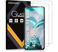 Pack Of 2 Tempered Glass For Xiaomi Mi 11 Lite / Mi 11 Lite 5g Ne, 9h Hardness Glass, Anti-Scratch, Bubble Free, High Definition, Screen Protector Film For Xiaomi 11 Lite 5g