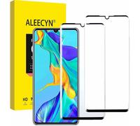 Pack Of 2 Tempered Glass Screen Protector For Huawei P30 Pro, 3d Curved Screen Protector, Anti-Scratch, 9h Hardness, Bubble-Free, Screen Protector For Huawei P30 Pro