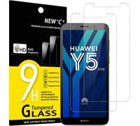 Pack Of 2, Tempered Glass Screen Protector For Huawei Y5 2018, Honor 7s, Bubble-Free Ultra Resistant (0.33 Mm Hd Ultra Transparent) 9h Hardness Glass