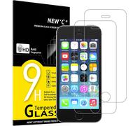 Pack Of 2 Tempered Glass Screen Protector For Iphone 5, Iphone 5s, Iphone 5c, Effective Scratch-Free ¿ Bubble-Free ¿ Ultra Resistant (0.33 Mm Hd Ultra Transparent) 9h Hardness Glass