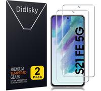 Pack Of 2 Tempered Glass Screen Protector For Samsung Galaxy S21 Fe 5g, 9h Hardness, No Bubbles, High Definition