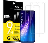 Pack Of 2 Tempered Glass Screen Protector For Xiaomi Note 8, Note 8 2021, Mi 9 Lite, Effective Anti-Scratch ¿ Ultra Resistant (0.33 Mm Hd Ultra Transparent) 9h Hardness Glass