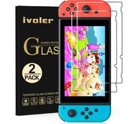 Pack of 2 Tempered Glass Screen Protectors Compatible with Nintendo Switch,Tempered Glass Screen Protector-Bubble-Free-Heavy Duty 9H Hardness for Nintendo Switch