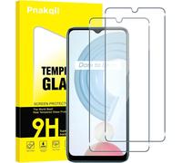 [Pack Of 2 Tempered Glass Screen Protectors Compatible With Oppo Realme C21 6.5 Inches, [Hd Ultra Clear] 9h Hardness Glass Scratch-Resistant Screen Protector Film Bubble-Free