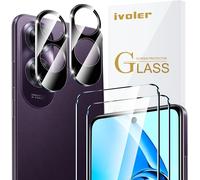 Pack Of 2 Tempered Glass Screen Protectors For Oppo A60 4g (Not For Oppo A60 5g), With 2 X Rear Camera Protectors, 9h Hardness Glass, Anti-Scratch, Bubble-Free
