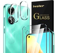 Pack Of 2 Tempered Glass Screen Protectors For Oppo A78 4g (Not For Oppo A78 5g), With 2 X Rear Camera Protectors, 9h Hardness Glass, Anti-Scratch, Bubble-Free