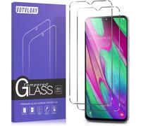 Pack Of 2 Tempered Glass Screen Protectors For Samsung Galaxy A40, Ultra Resistant, Hd Ultra Transparent, Bubble-Free, 9h Hardness Glass Screen Protector For Samsung A40 5.9 Inches, Clear