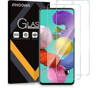 Pack Of 2 Tempered Glass Screen Protectors For Samsung Galaxy A51 4g/5g, 9h Hardness Glass, Anti-Scratch, Bubble Free, High Definition (6.5 Inches)
