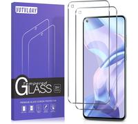 Pack Of 2 Tempered Glass Screen Protectors For Xiaomi Mi 11 Lite 4/5g, Hd Transparent, Bubble-Free, 9h Hardness Glass Screen Protector For Xiaomi Mi 11 Lite 4/5g 6.55 Inches, Clear